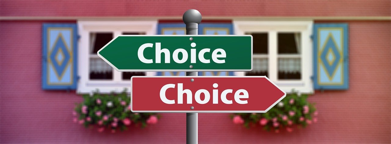 choice, select, decide